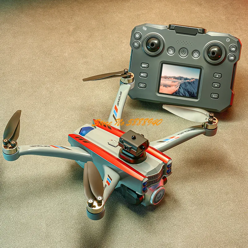 4 In 1 Esc - 8K ESC搭載、ブラシレスモーター、画面付き、2.4G、ヘッドレスモード、障害物回避機能、光学フローによるホバリング機能を備えた、リモコン操作式FPVドローンおもちゃ。
