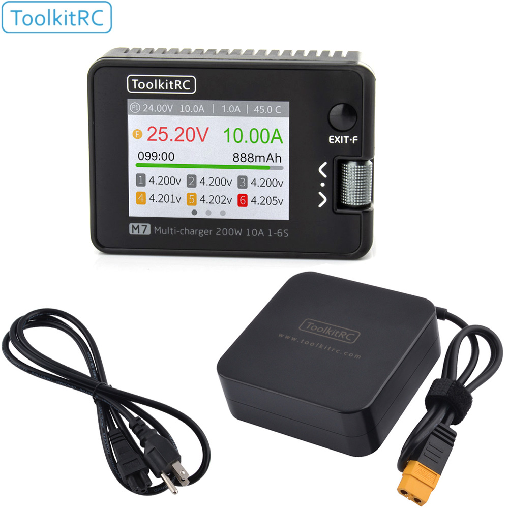 Smoke Stopper - ツールキットrc m7 200w 10aバランス充電器 (adp100付き) 1-6s