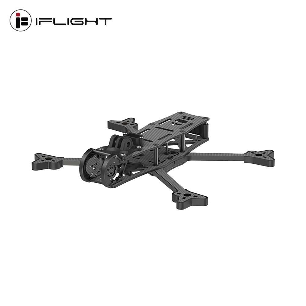 Carbon Fiber Drone Frame - IFlight AOS 5 V5.1 FPVフレームキット。6mmアーム、228mmホイールベース。O3、O4エアユニット、Vista HDシステムに対応したクアッドコプターフレーム。RCドローン用。