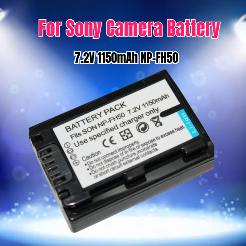 Drone - 7.2V 1150mAh NP-FH50 カメラバッテリー ソニー HDR-TG1E