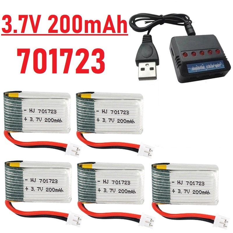 Balance Charger Rc - アップグレード 3.7V 200mAh バッテリーと充電器付き H36 E010
