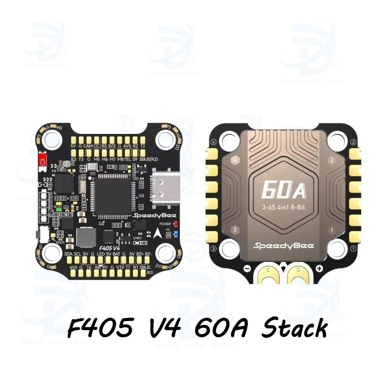 F405 Flight Controller - 1 個 F405 V4 60A スタック