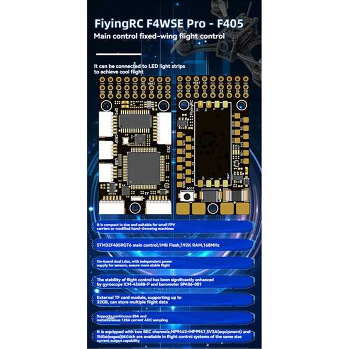 (A30I) F4WSE Pro F405 固定翼フライトコ - F405 Flight Controller のレビューと価格