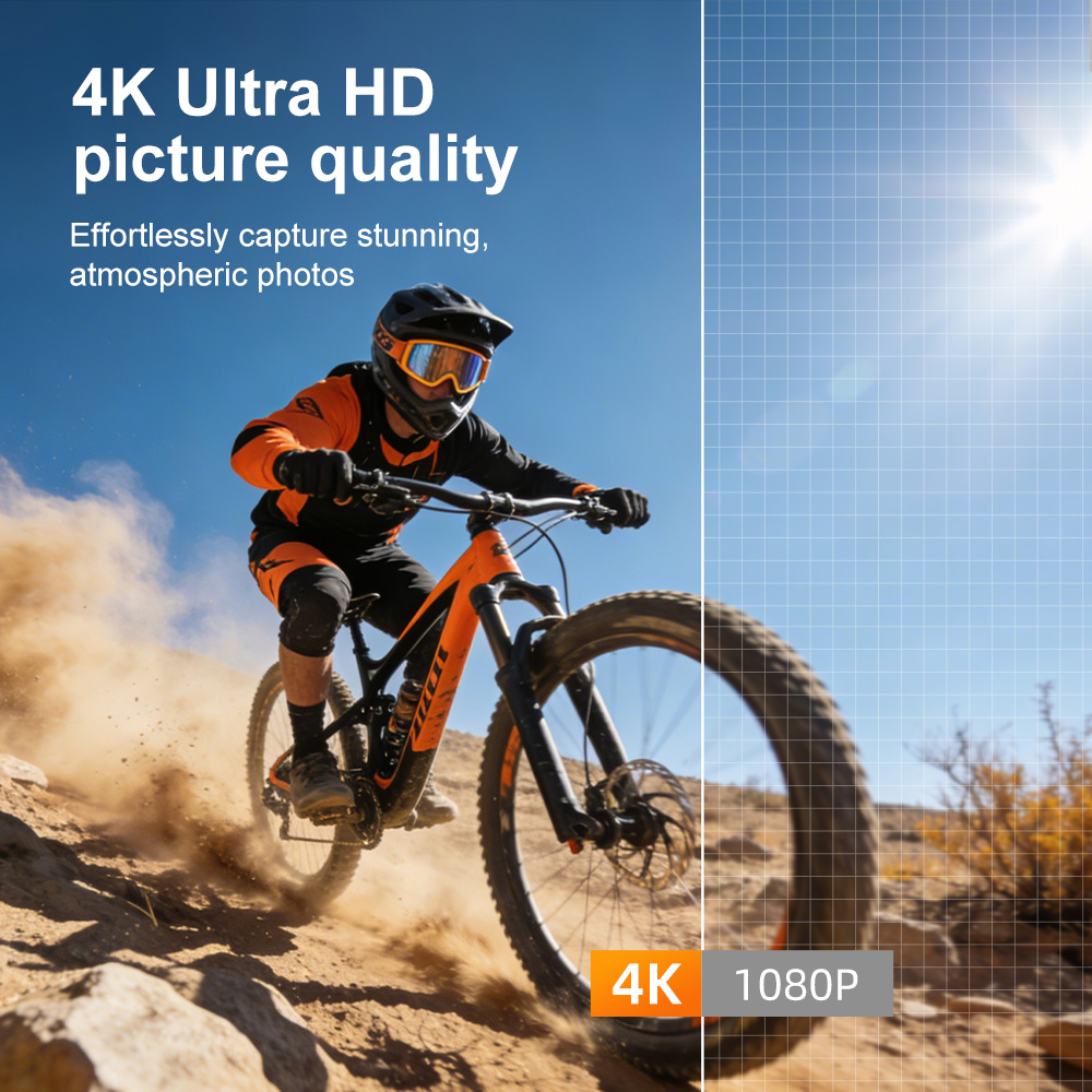 Ourlife 4Kアクションカメラ330 °   顔追跡ジ - Runcam Camera のレビューと価格