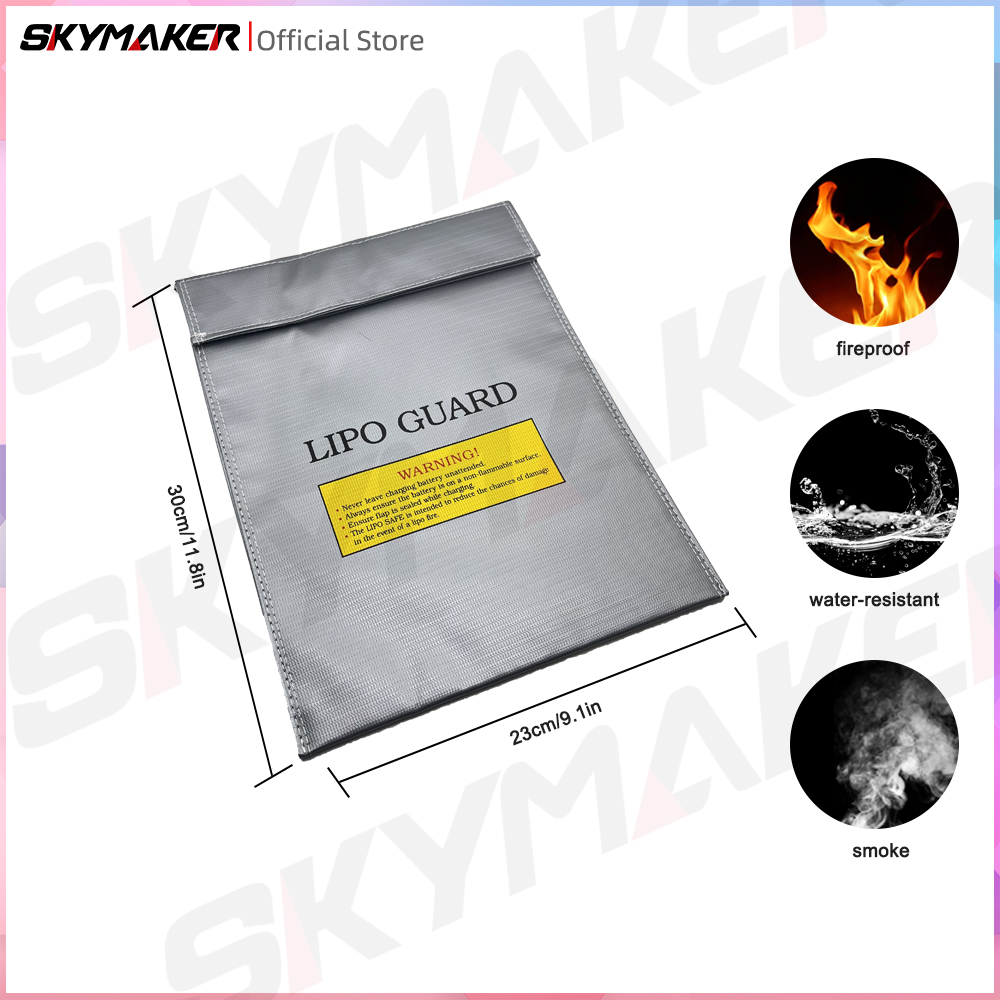 LiPo バッテリー安全バッグ耐火防水高品質 RC セーフガ - Smoke Stopper のレビューと価格