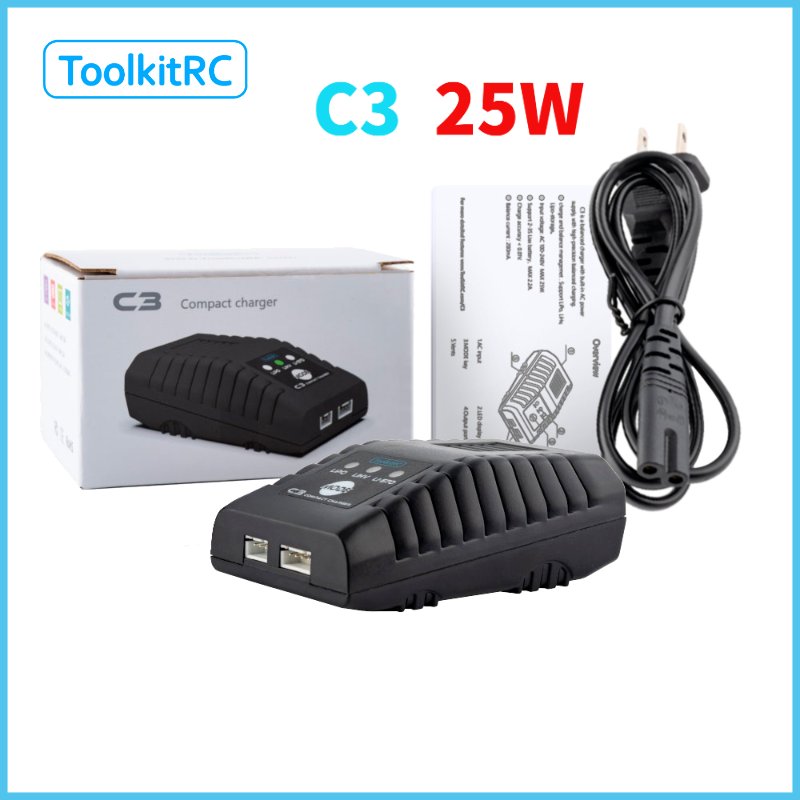 ToolkitRC C3 バランス充電器 2S 3S 25W - Smoke Stopper のレビューと価格