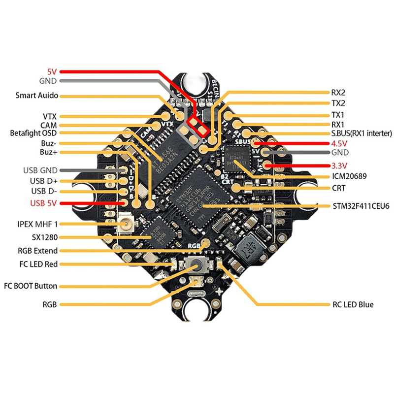 スーパーセール FPV F411 ELRS AIO FPV  - Betaflight Fc のレビューと価格