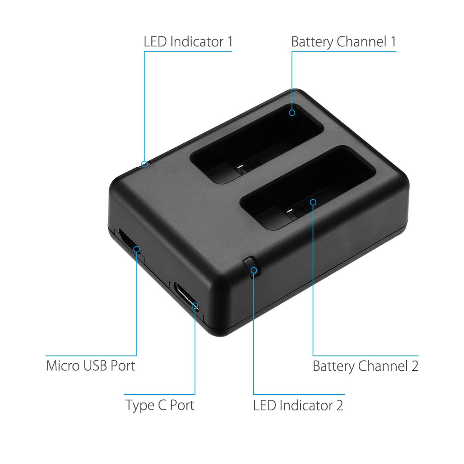 GOPRO Hero 5 充電器 AHDBT-501 バッテ - Drone のレビューと価格