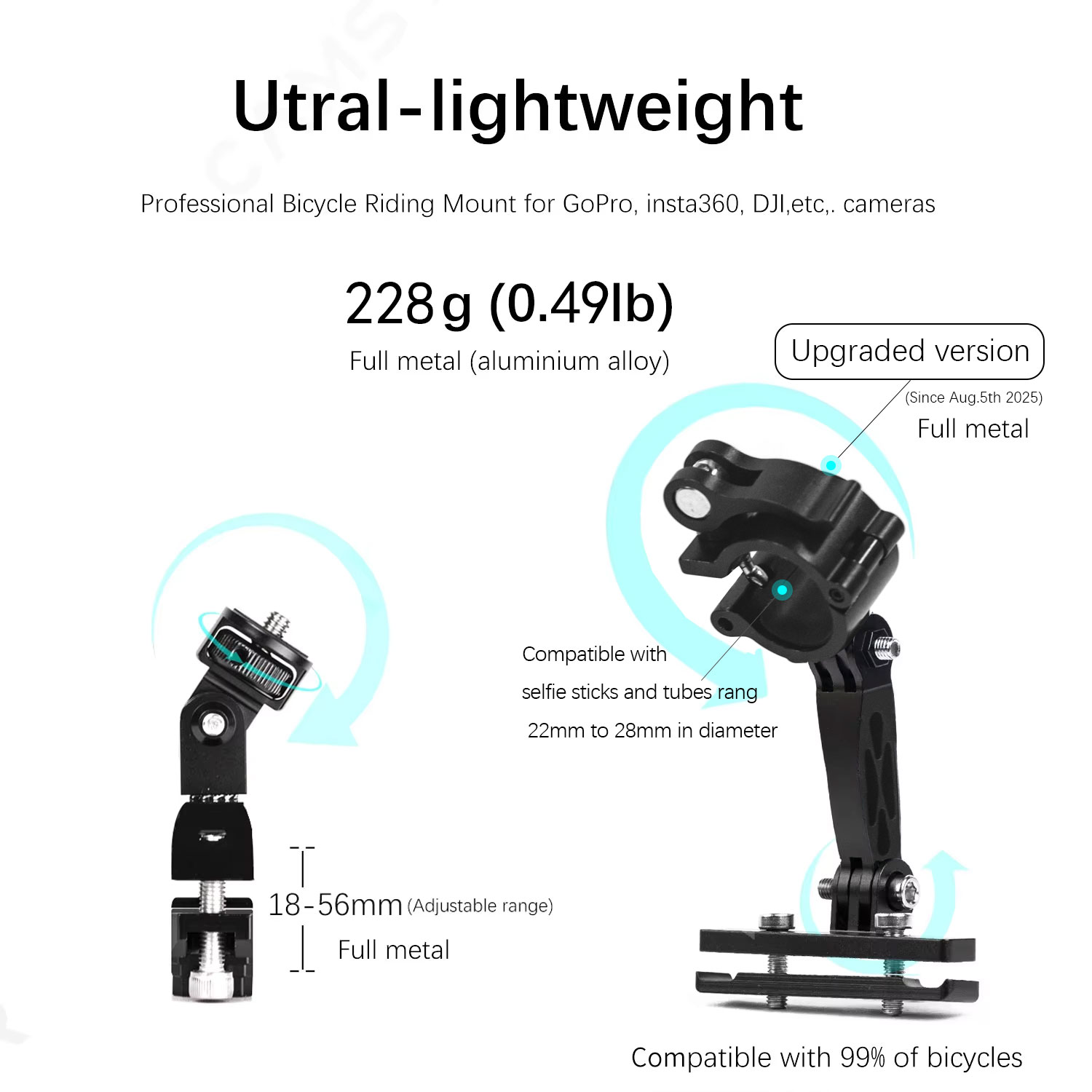 Camsteer プレミアム自転車ポストシート3人目視点マウ - Runcam Camera のレビューと価格