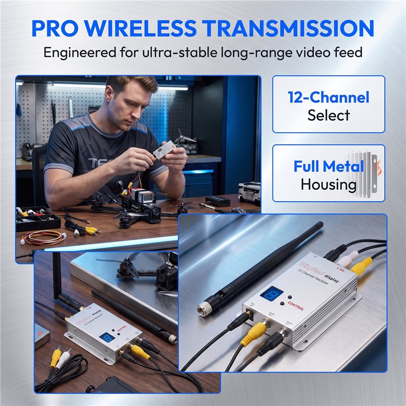 AS96：FPVビデオ送信機・受信機、1.5GHz、2W。F - Rc Transmitter のレビューと価格