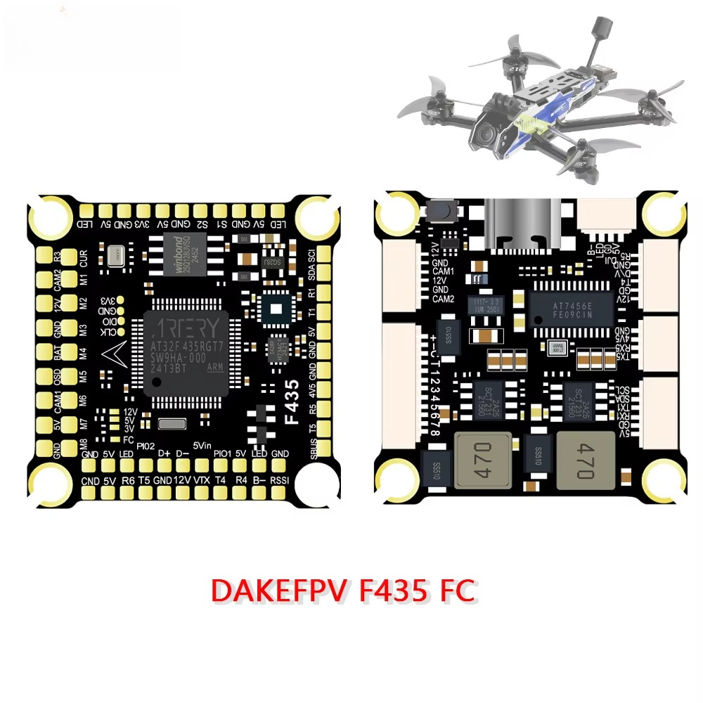 DAKEFPV F435 フライトコントローラー 3-12S - Betaflight Fc のレビューと価格