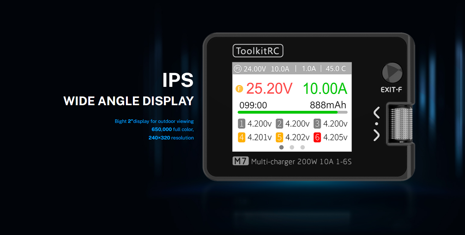 ToolkitRC M7 リチウムバッテリーバランスチャージ - Balance Charger Rc のレビューと価格