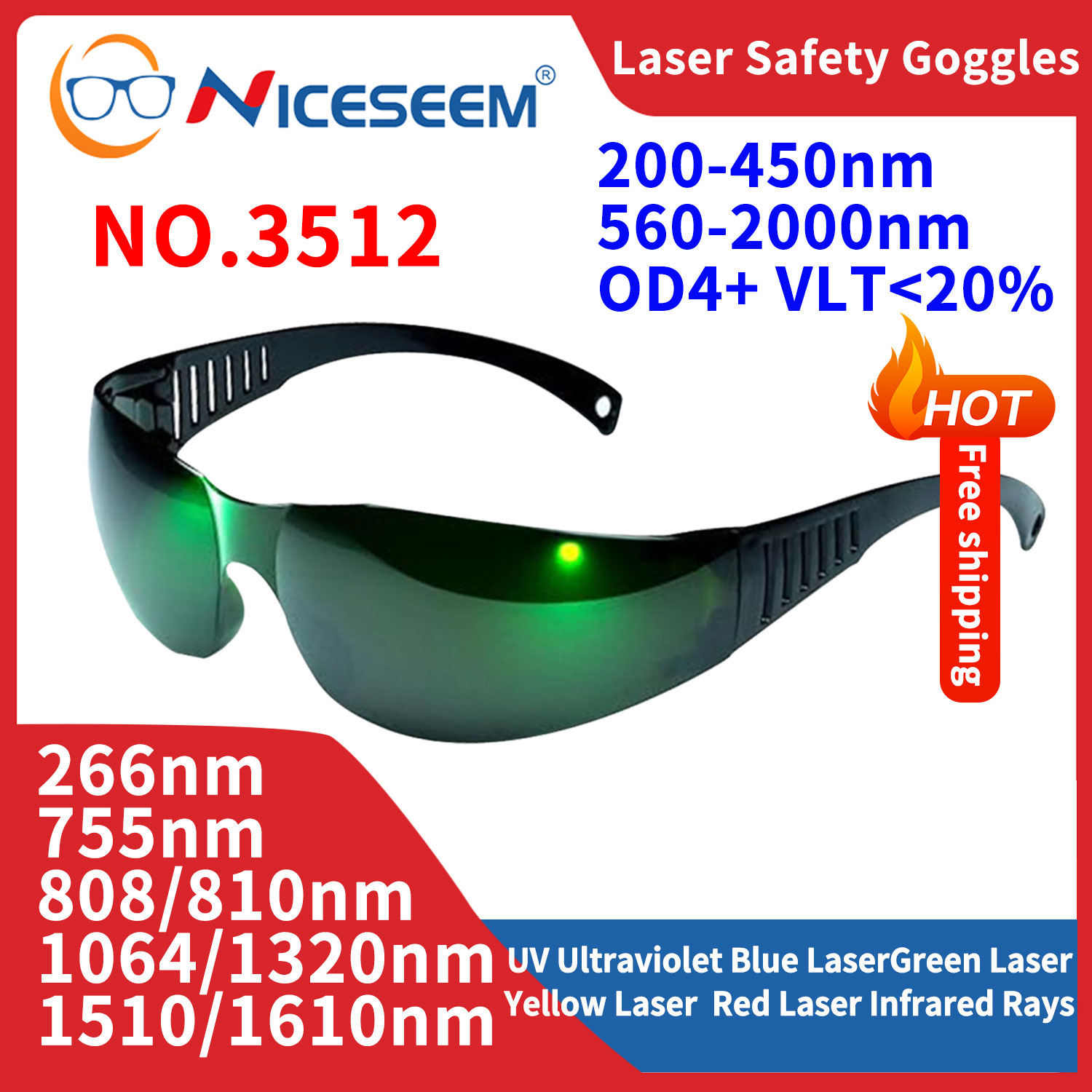 放射線防護メガネ,UV安全赤外線レーザーレンズ,美容液,溶接 - Fpv Goggles のレビューと価格