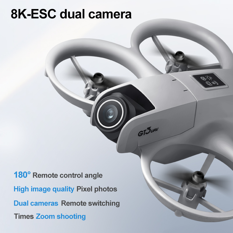 新型 GT3 スクリーン搭載ミニドローン 8K HD カメラ - Drone With Camera のレビューと価格