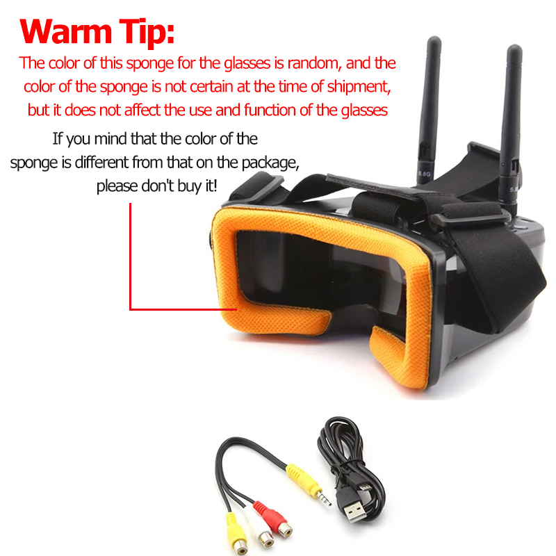 VR009 FPV ビデオゴーグル 3 インチ 480*32 - Fpv Goggles のレビューと価格