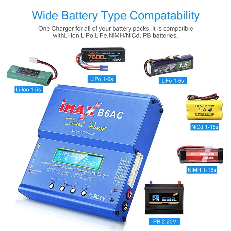 IMAX B6AC RC 充電器 80W 6A 2-6S バ - Balance Charger Rc のレビューと価格